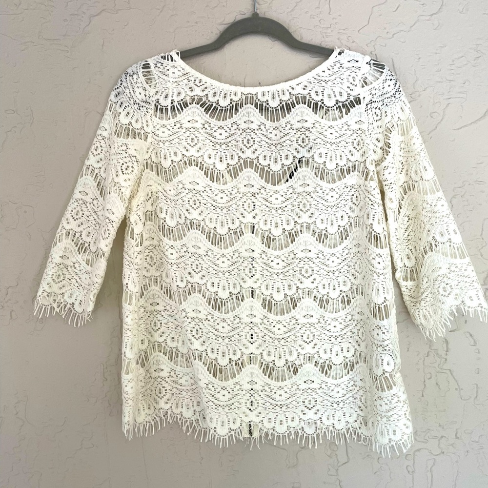 TRF by Zara Collection - lace blouse - romantic look - size L